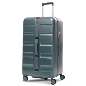 Aerolite 101L Large Trunk Suitcase with 8+1 Spinner Wheels, ABS Hard Shell Luggage with TSA Lock, Lightweight Check-in Travel Suitcase Trunk - Forest Green